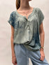 Rabens Saloner Jolin carthweel blouse ocean combo